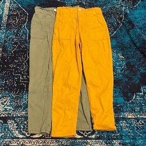 High Raise Skinny Cargo Pants